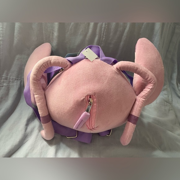 NEW Walt Disney - Lilo & Stitch - Angel - Head Shaped Plush Mini Backpack - Picture 3 of 3